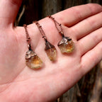 Copper Citrine Necklace - Abundance | Handmade by Blackbird & Sage