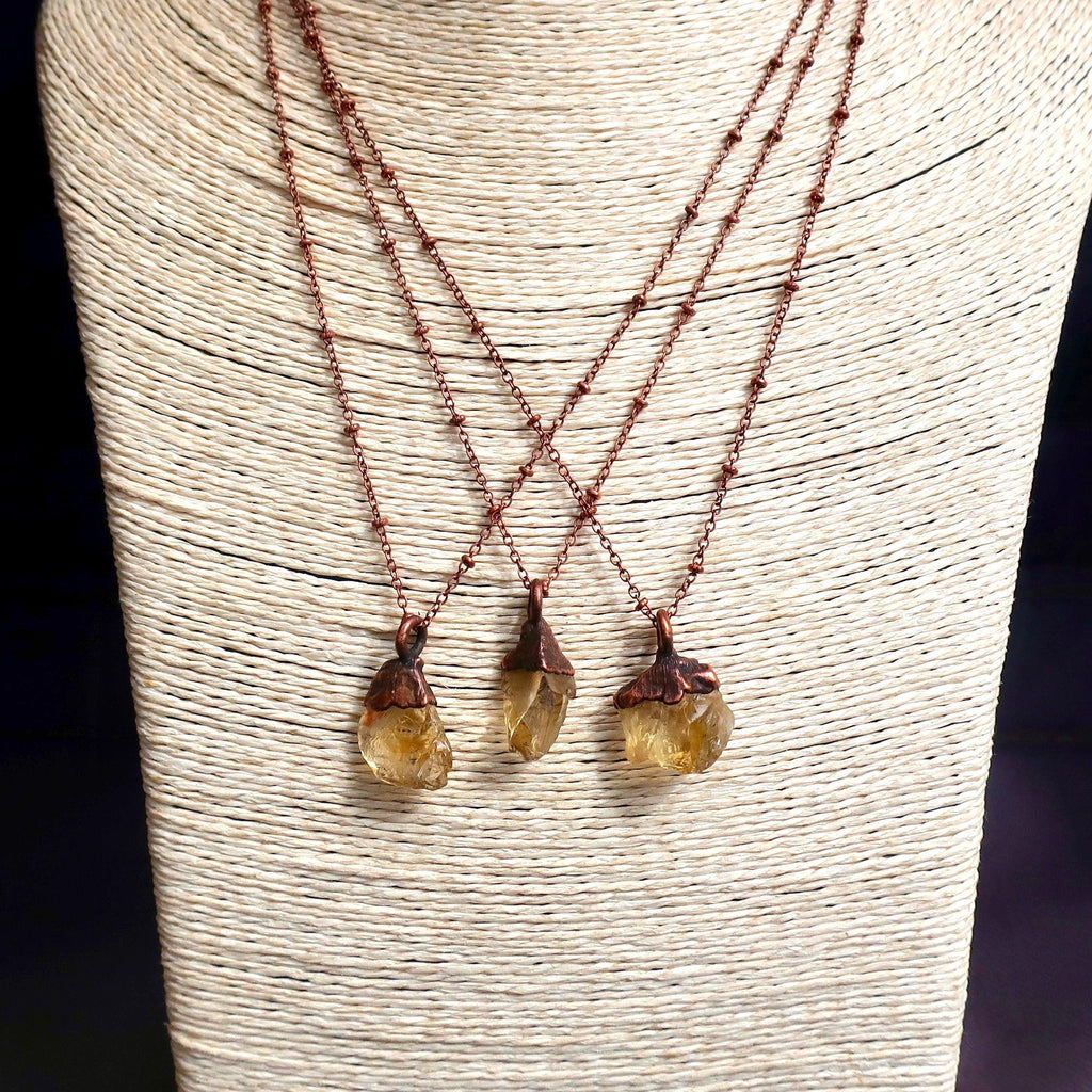 Copper Citrine Necklace - Abundance | Handmade by Blackbird & Sage